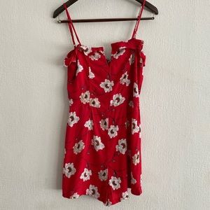 Brand New Red Olivaceous Romper